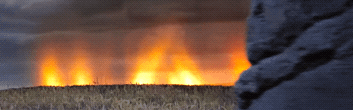 Reference still of Fire lights on Living with the Land